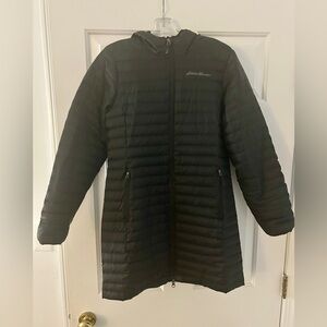 Eddie Bauer Black Microlight Traveler Down Parka XS